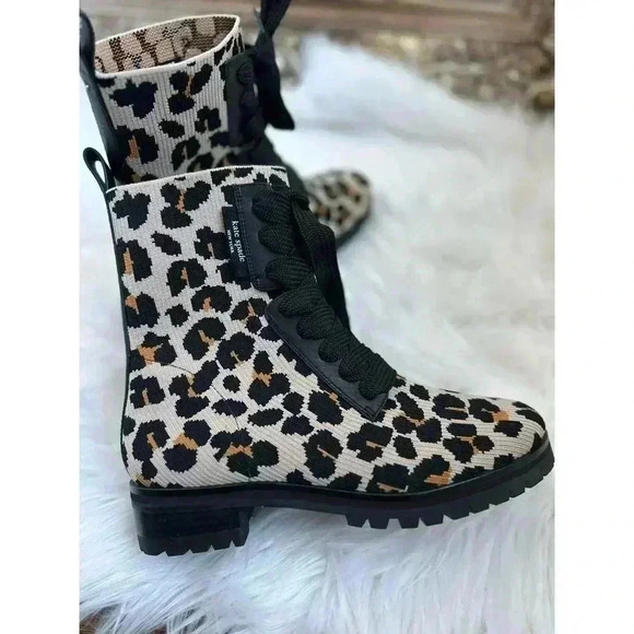 Kate Spade Merigue Boots Forest Feline Size 7 NEW NWOB - Picture 2 of 10